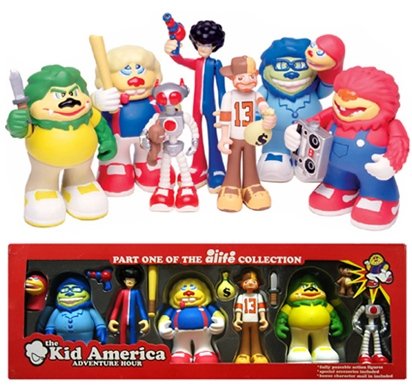 Kid America Aventure Hour Set figure by Alife, produced by Sony Creative Products. Front view.