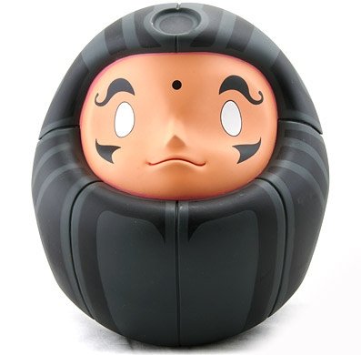 DCTO Sumi-e Black  figure by Dacosta, produced by Chocolate Soop. Front view.