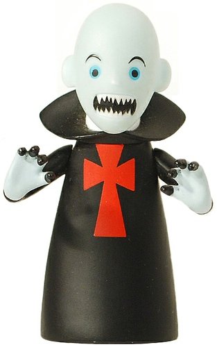 Benedictin Nosferatu figure by Patricio Oliver (Po!), produced by Kidrobot. Front view.