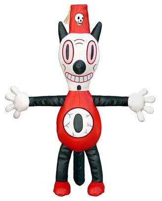 Toby figure by Gary Baseman. Front view.