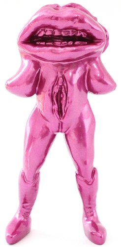 Lips Vagina Monster - Metallic Pink