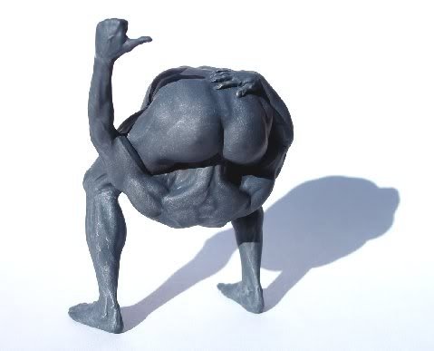 H.U.T.A. - Gun Metal Edition figure by Doyle Trankina, produced by Atomic Monkey. Front view.