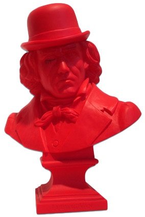 Ludwig Van Bust - Soap Plant Exclusive figure by Frank Kozik, produced by Ultraviolence. Front view.