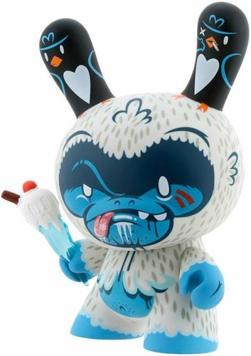 Tree Hugger - Snowflake (Chase) figure by Kronk, produced by Kidrobot. Front view.