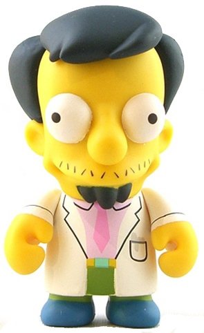 Dr. Nick figure by Matt Groening, produced by Kidrobot. Front view.