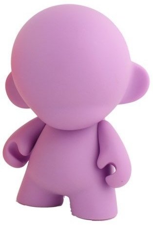 Mini Munny - Violet DIY figure, produced by Kidrobot. Front view.