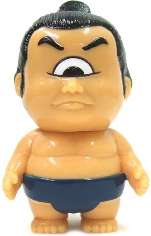 Bakenofuji - Flesh w/ Blue Mawashi figure by Mori Katsura, produced by Realxhead. Front view.