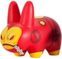 Iron Man Labbit figure by Marvel, produced by Kidrobot. Front view.