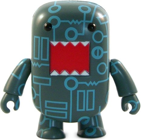 Circuit Board Domo Qee figure by Dark Horse Comics, produced by Toy2R. Front view.