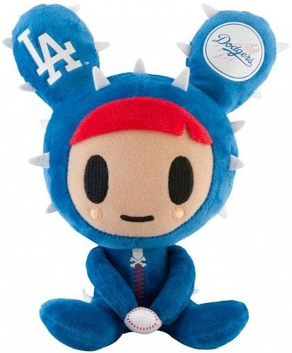 Tokidoki x MLB Dodgers 8 Cactus Friends Dusty figure by Simone Legno (Tokidoki), produced by Tokidoki. Front view.