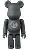 TONE ON TONE BLACK BE@RBRICK 100%