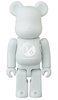 TONE ON TONE WHITE BE@RBRICK 100%