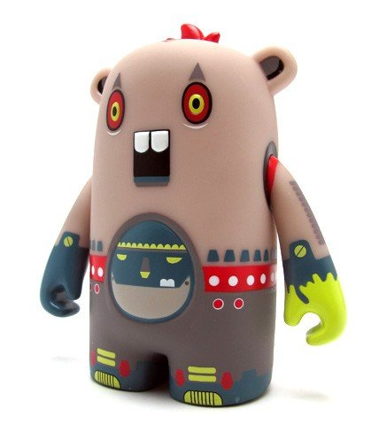 Mega-Mole  figure by Dgph, produced by Adfunture. Side view.