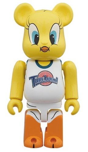 TWEETY BE@RBRICK 100% figure, produced by Medicom Toy. Front view.