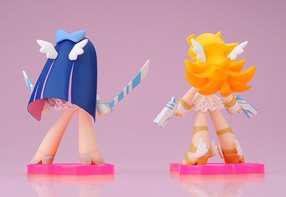 Twin Pack+ : Panty & Stocking with Heaven Coin - Angel ver. figure, produced by Good Smile Company. Back view.