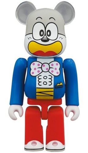 Umaibo BE@RBRICK 100% figure, produced by Medicom Toy. Front view.