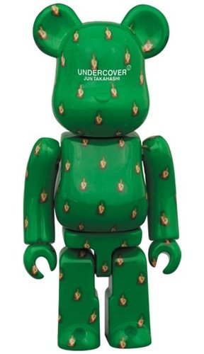 UNDERCOVER FUCK FINGER BE@RBRICK 100% figure, produced by Medicom Toy. Front view.