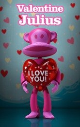 Valentine Julius figure by Paul Frank, produced by Play Imaginative. Front view.