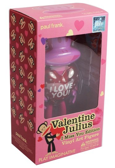 Valentine Julius figure by Paul Frank, produced by Play Imaginative. Packaging.