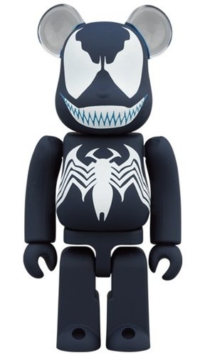Venom Be@rbrick 100% figure, produced by Medicom Toy. Front view.