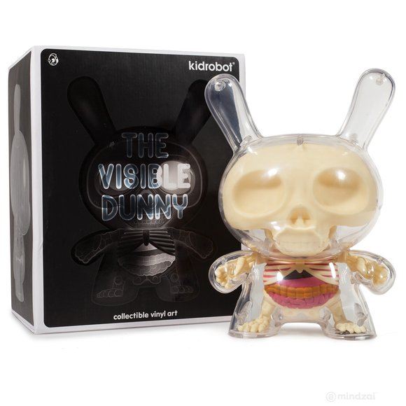 Visible Dunny figure by Jason Freeny, produced by Kidrobot. Packaging.