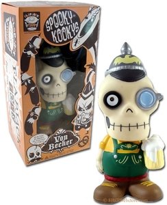 Von Becker figure, produced by Flapjack Toys. Packaging.