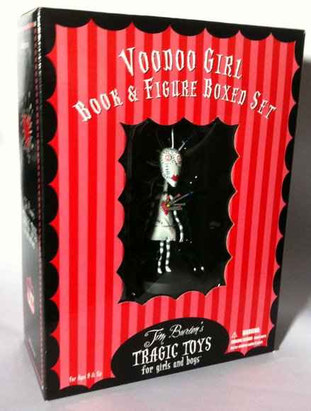 Voodoo Girl figure by Tim Burton, produced by Dark Horse. Packaging.