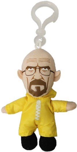 Walt in Hazmat Suit figure, produced by Mezco Toyz. Front view.