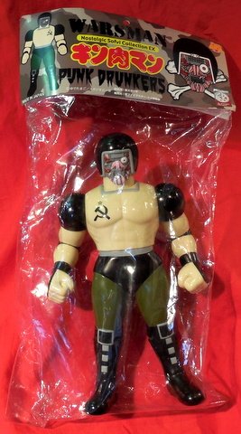 Warsman figure by Punk Drunkers, produced by Five Star Toy. Packaging.
