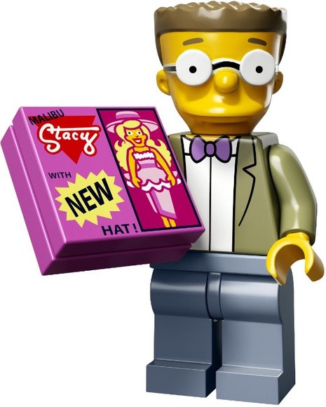 Waylon Smithers, Jr. figure by Matt Groening, produced by Lego. Front view.