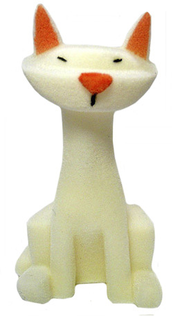White Flocked Kitty 