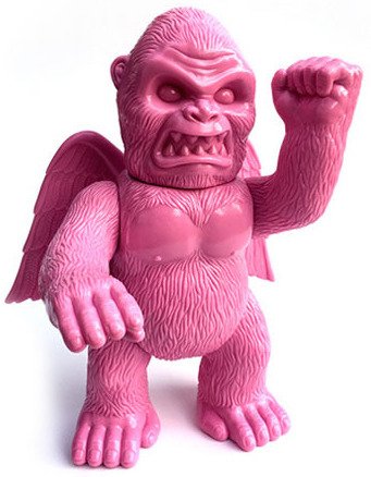 Wing Kong - Blank Pink - Lucky Bag 2015 figure by Brian Flynn, produced by Super7. Front view.