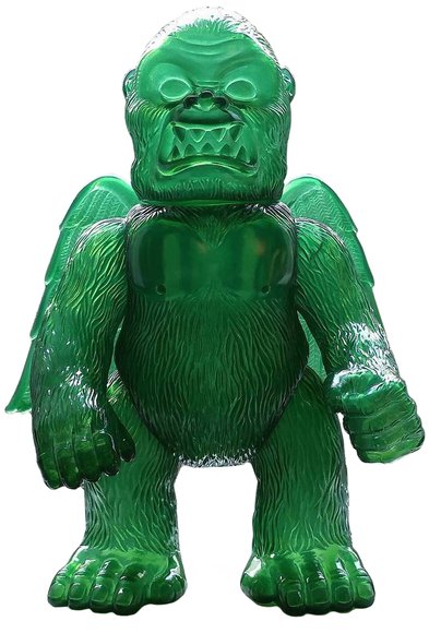Wing Kong - Clear Green - SSSS Exclusive figure by Brian Flynn, produced by Super7. Front view.