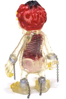 X-Ray Devil Boogie-Man - Kai-Zine Exclusive figure by Cure, produced by Cure. Back view.