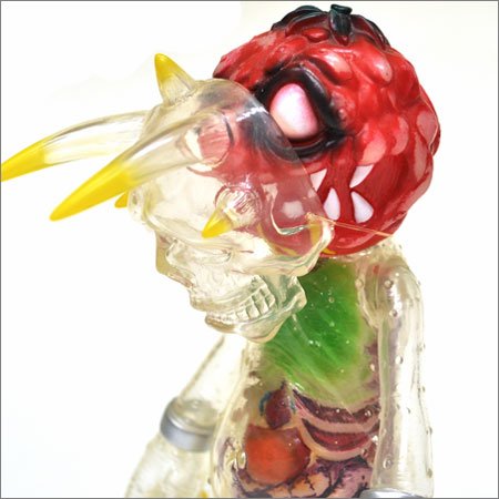 X-Ray Devil Boogie-Man - Kai-Zine Exclusive figure by Cure, produced by Cure. Detail view.