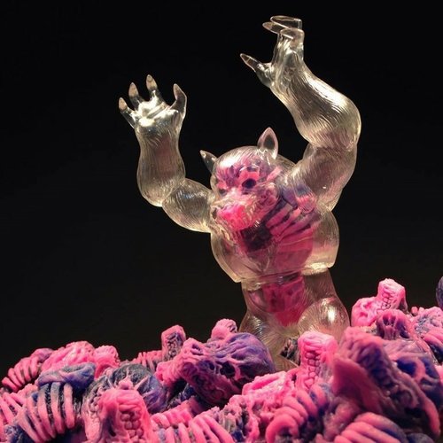 X-ray Inner Beast Altar Beast figure by Scott Wilkowski X Mark Rudolph, produced by Monster Worship. Front view.