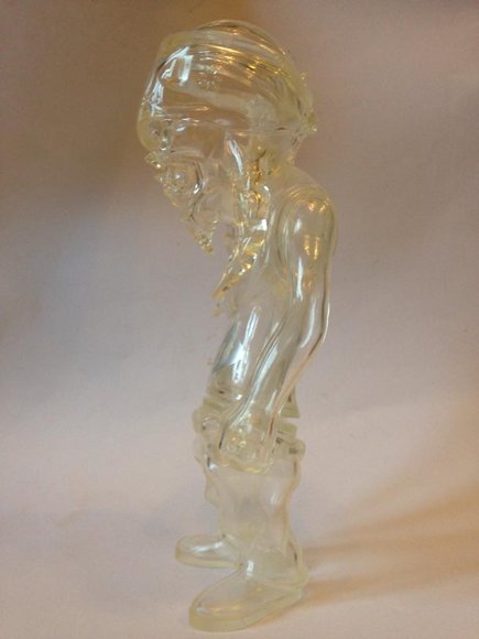 Rebel Ink SC Prototype - Silver Print figure by Usugrow, produced by Secret Base. Side view.