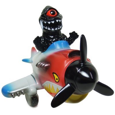 Zagoran Airplane figure, produced by Gargamel X Charactics. Front view.