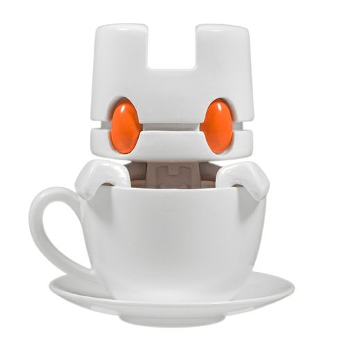 ZX TEA - White Edition figure by Matt Jones (Lunartik), produced by Lunartik Ltd. Front view.